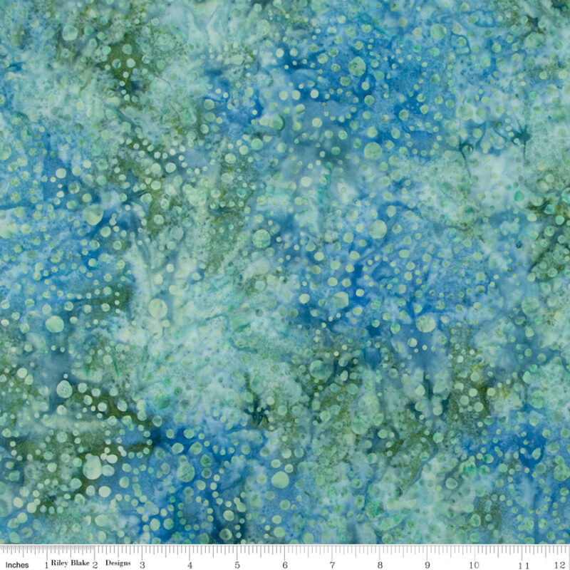 Riley Blake - BTHH1234 Marina - Bayou Blues - Batik Fabric - Image 2