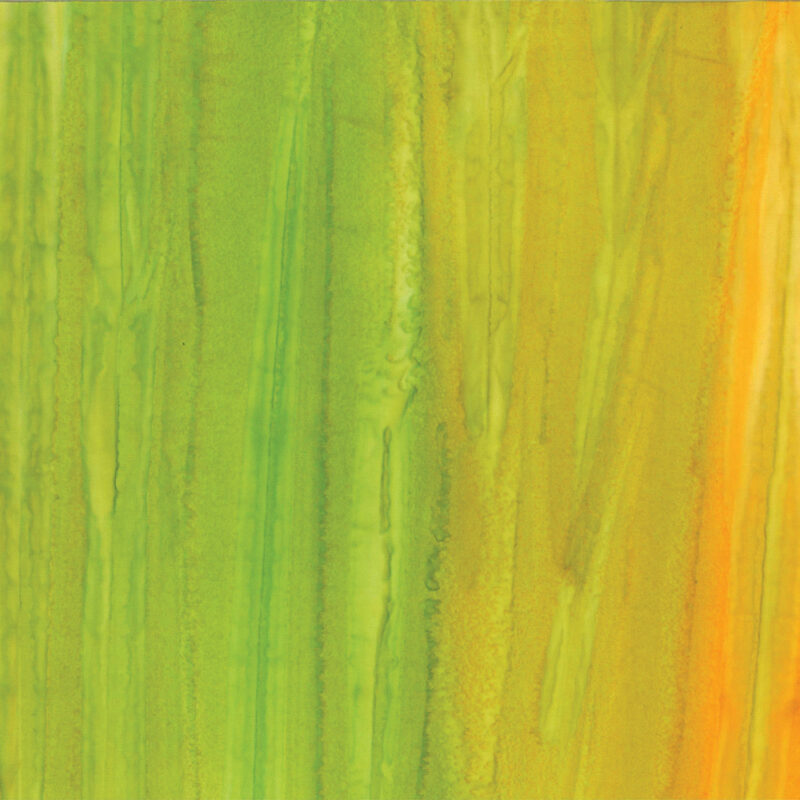 Benartex - 9260-43 Lime/Orange/Yellow Rainbows - Bali Landscapes Batik Fabric
