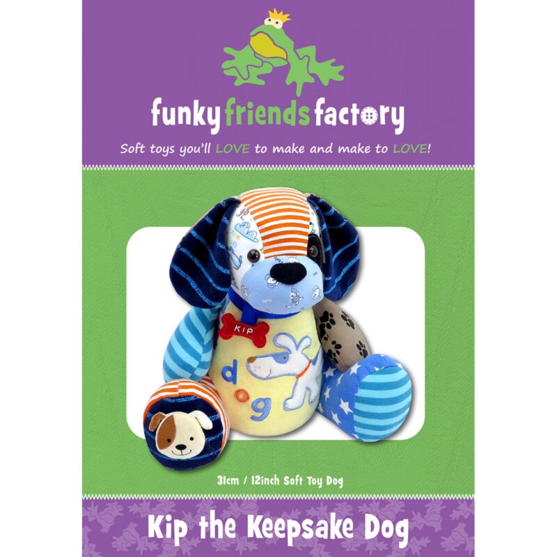 Kip the Keepsake Dog - Sewing Pattern - Funky Friends Factory - Pauline McArthur