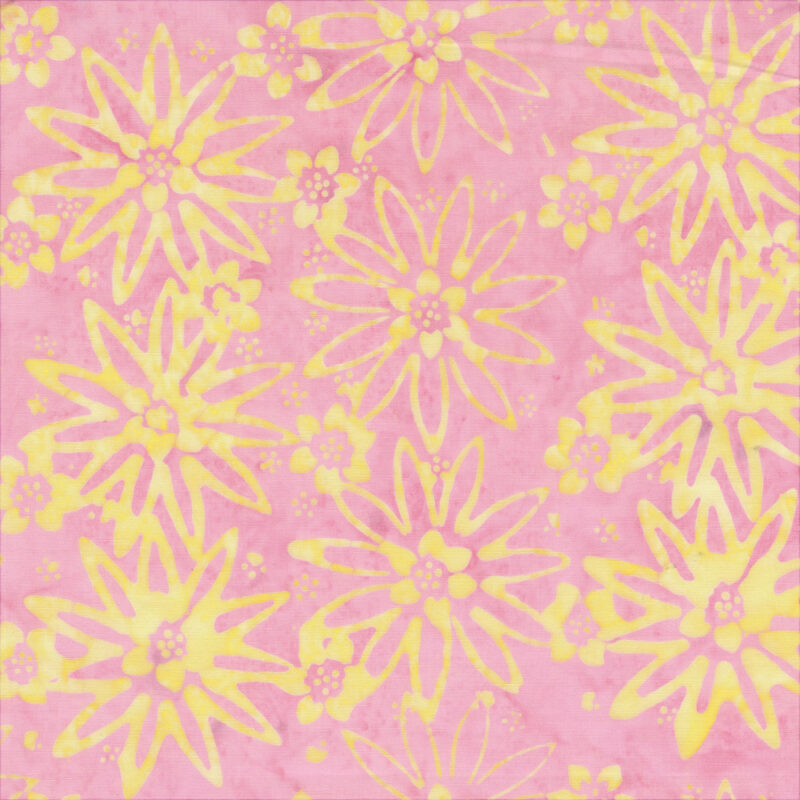Anthology - 3635Q-X Pink Lemonade Star Flower - Lollypop by JdJ - Batik Fabric