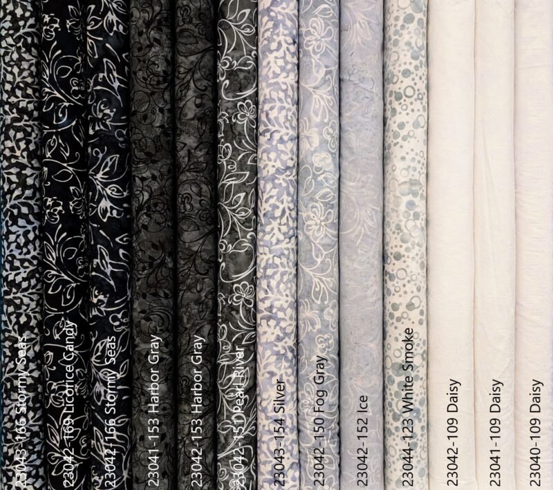 Riley Blake - BT23042-169 Licorice Candy - Achromatic Dance - Batik Fabric - Image 3