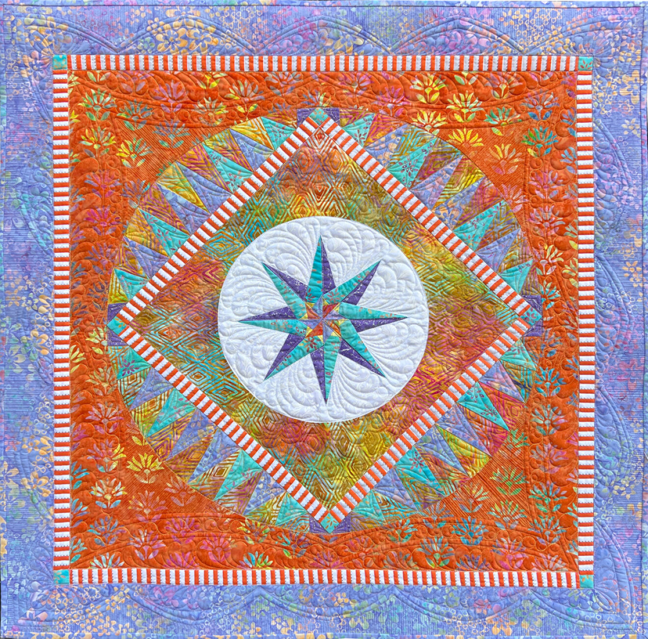 Awesome Orange – Foundation Quilt Kit – Be Colourful – Jacqueline de ...