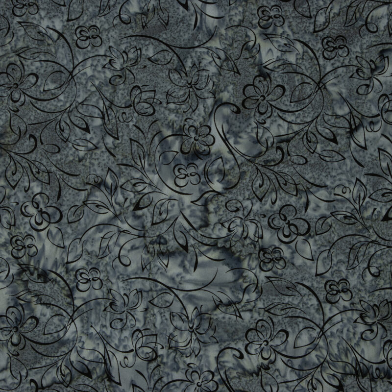 Riley Blake - BT23042-153 Harbor Gray - Achromatic Dance - Batik Fabric