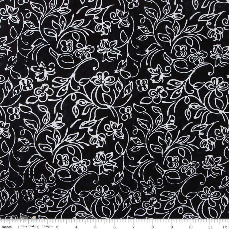 Riley Blake - BT23042-169 Licorice Candy - Achromatic Dance - Batik Fabric - Image 2