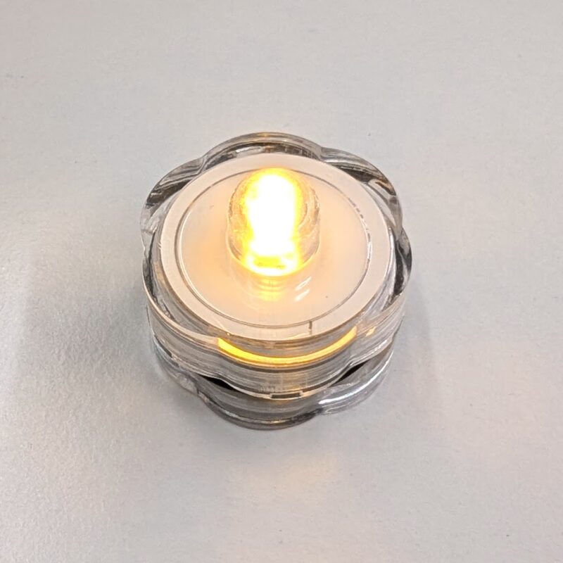 Mini Tealights - 4 Pack - OESD - LED Yellow Color - Includes Batteries, Replaceable