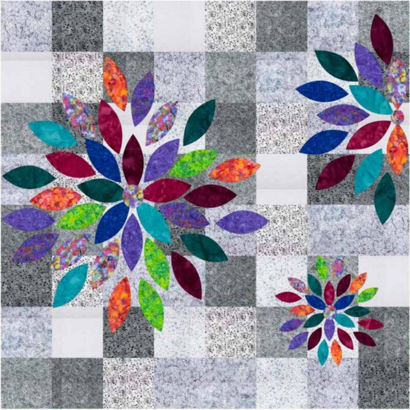 Scrap Petal Garden Quilt Pattern - Cabin in the Woods Quilters - Penni Domikis - Image 3