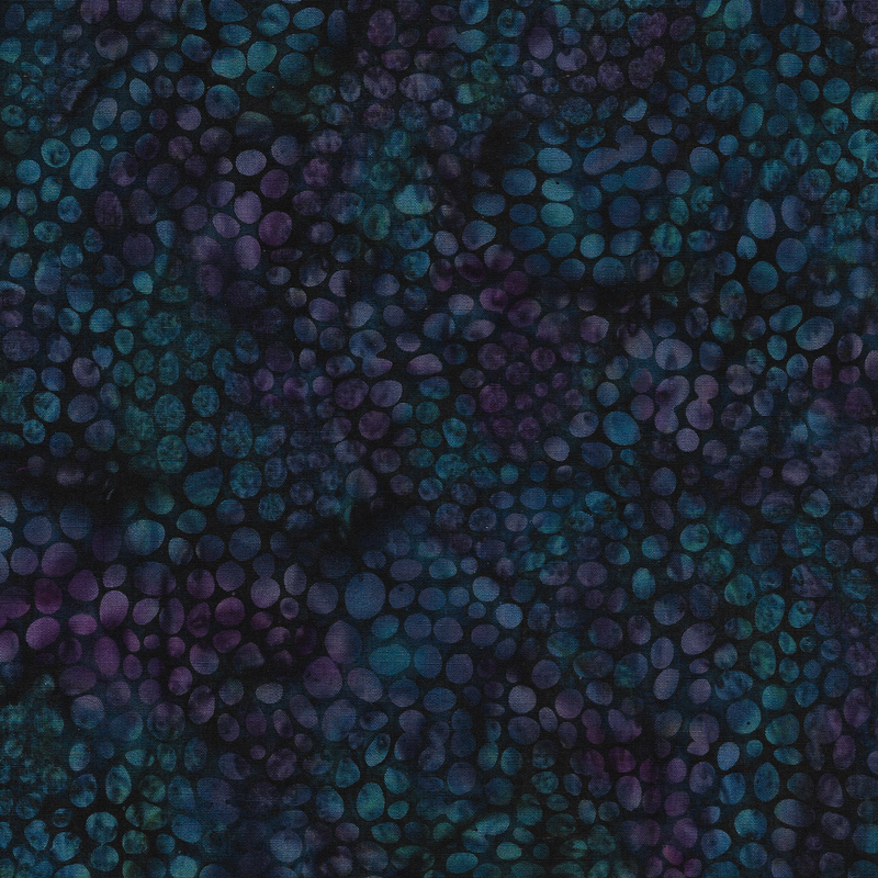 Island Batik - IB  112425828 - Multi Blue Purple Rock - Flowing Meadow