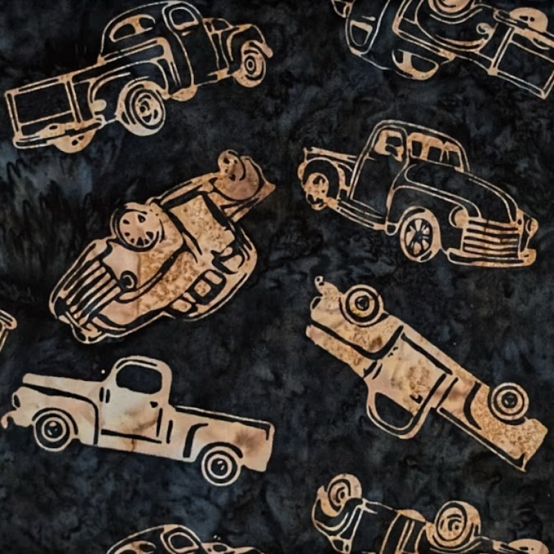 Hoffman Alaska - S2346-514 Brown Sugar - Old Truck - Custom Bali Batiks