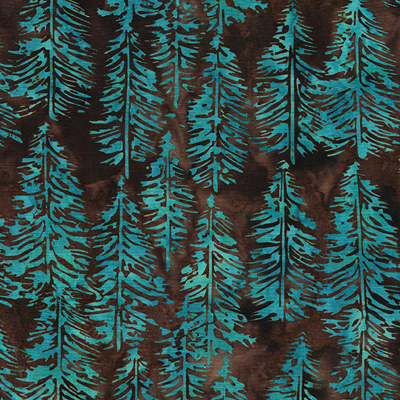 Island Batik - IB 122336094 - Brown Coffee Evergreen - Oasis