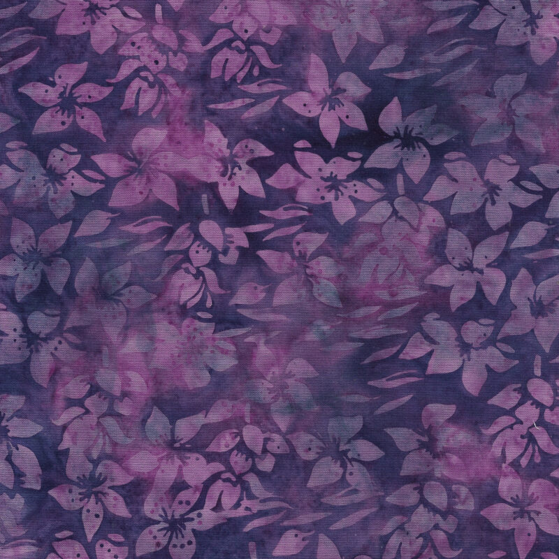 Island Batik - IB 122422455 - Purple Pansy Helleborus - Meadow Hues