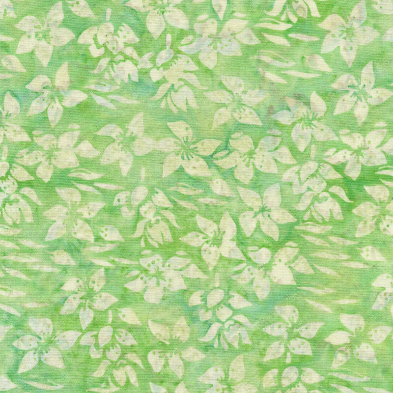 Island Batik - IB 122422615 - Green Pistachio Helleborus - Sunlit Garden