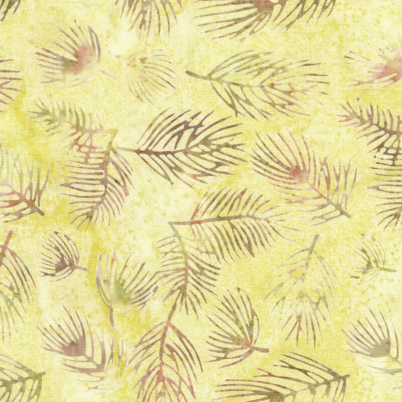 Island Batik - IB 122447203 - Yellow Parchment Pine Needles - Fall Flair