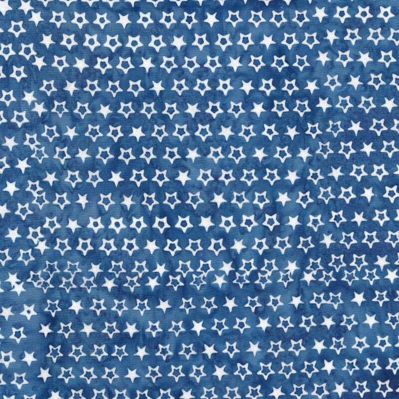 Island Batik - IB 122452570 - Blue Cornflower Stars - Jubilee