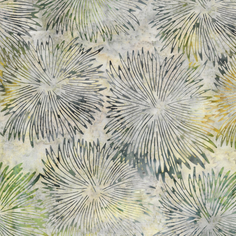 Island Batik - IB 322401041 - Neutral Platinum Ocean Flower - Earthly Stories