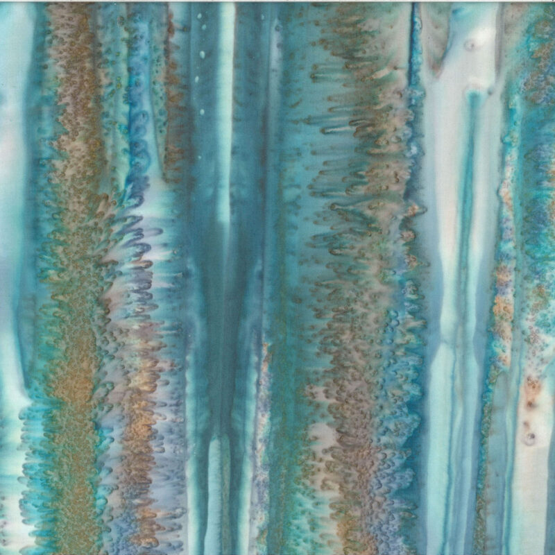 Hoffman California - 1386-402 Sea Glass Driftwood Dance - Mottle Ombre Batik Fabric