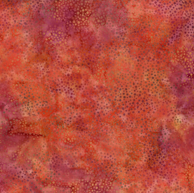 Hoffman California - 885-66 Autumn - Bali Dots Batik Fabric