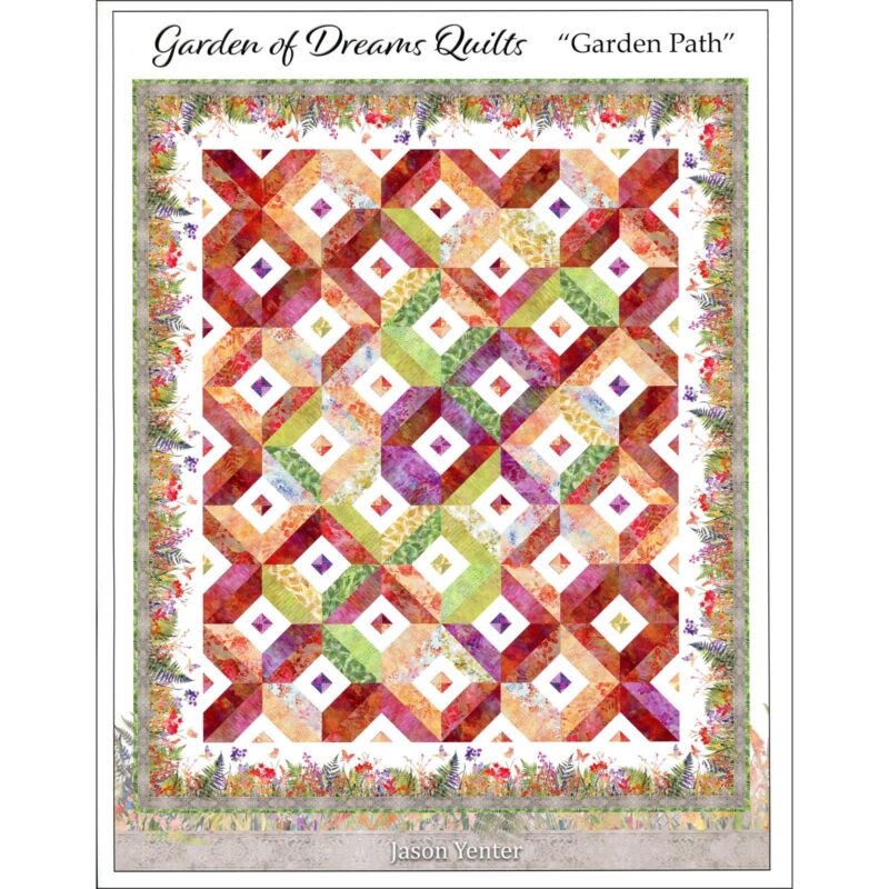 Garden Path Quilt Pattern - Garden of Dreams - In The Beginning Fabrics - Jason Yenter