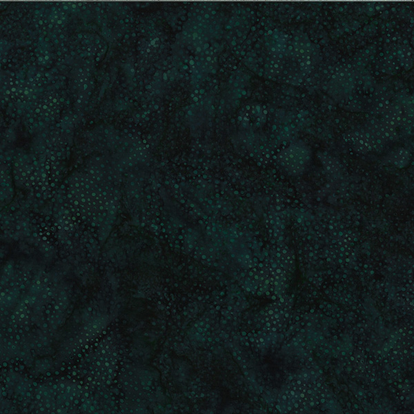 Hoffman California - 885-702 Deep Emerald - Bali Dots Batik Fabric