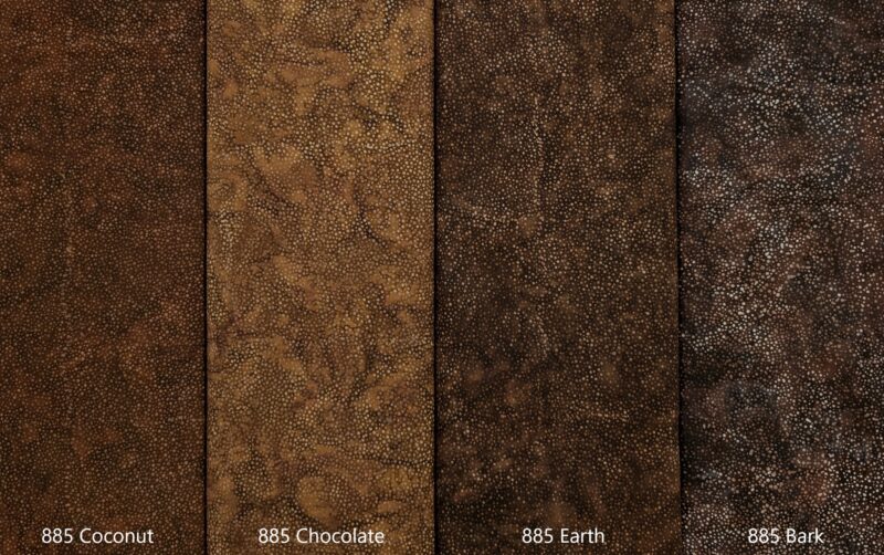 Hoffman California - 885-108 Chocolate - Bali Dots Batik Fabric - Image 4