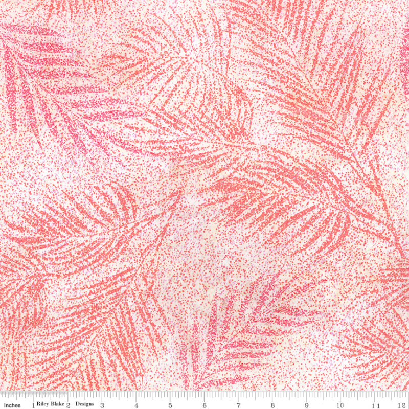 Riley Blake - BT23151-232 Soft Coral - Toes in the Sand - Batik Fabric - Image 2