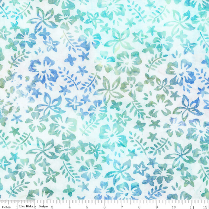 Riley Blake - BT23153-280 Winter Mint - Toes in the Sand - Batik Fabric - Image 2