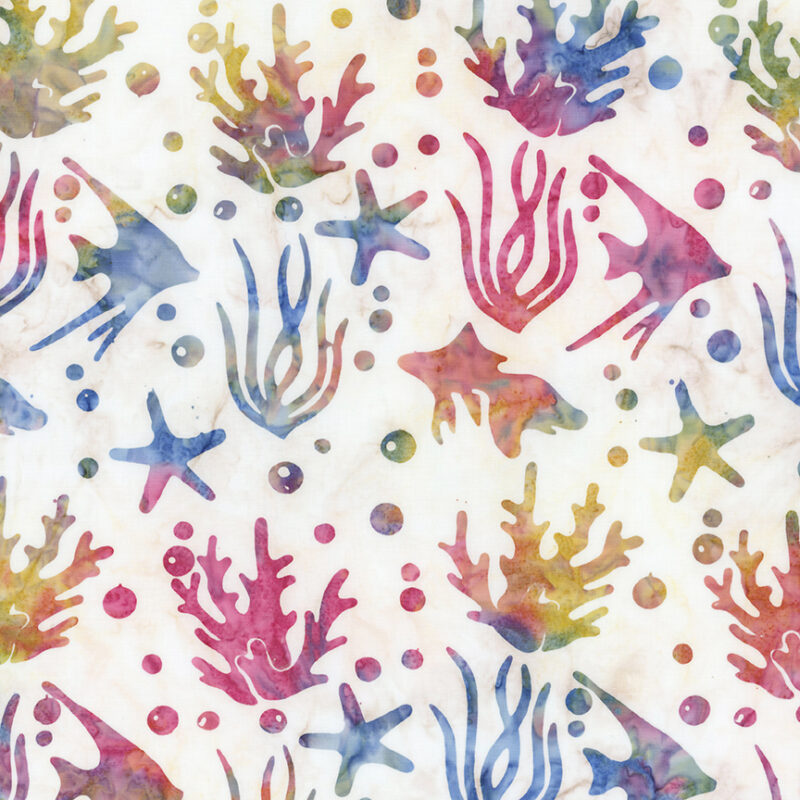 Riley Blake - BT23156-128 Rainbow Sherbet - Toes in the Sand - Batik Fabric