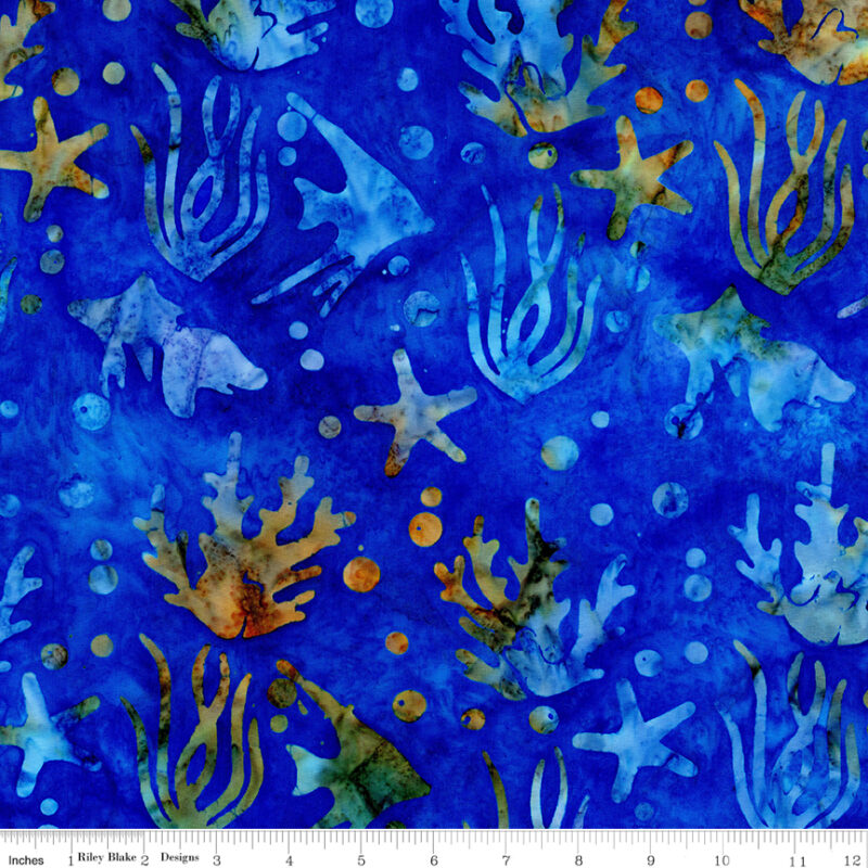 Riley Blake - BT23156-295 Lapis - Toes in the Sand - Batik Fabric - Image 2
