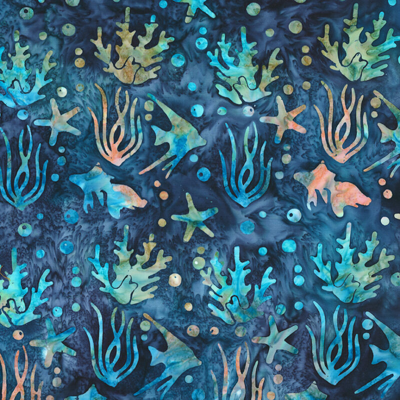 Riley Blake - BT23156-307 Dark Skies - Toes in the Sand - Batik Fabric