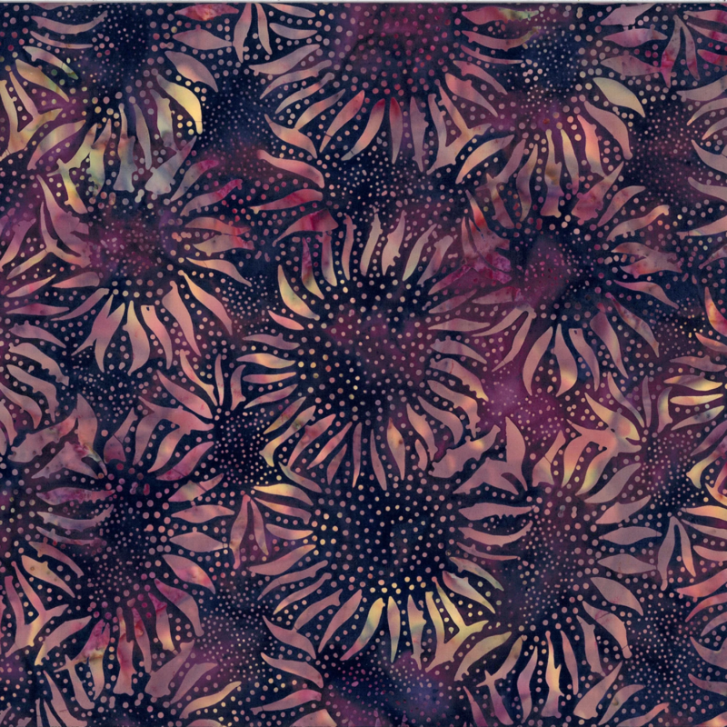 Hoffman California - 884-116 Harvest - Bali Sunflower Batik Fabric
