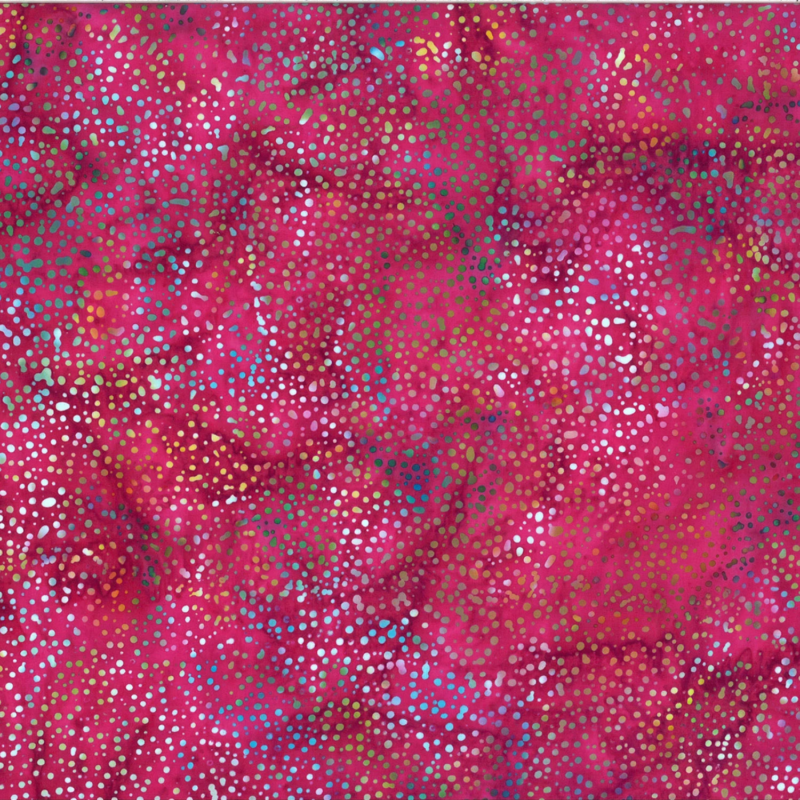 Hoffman California - 885-104 Cabernet - Bali Dots Batik Fabric - Image 2