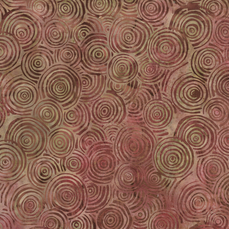 Island Batik - IB 122420079 - Brown Sienna Tree Rings - Rustic Riches