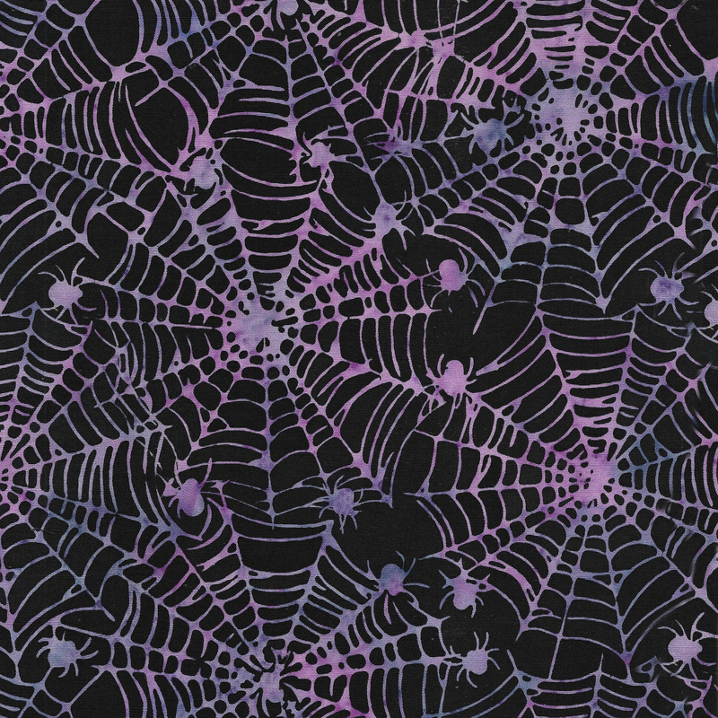 Island Batik - IB 122467795 - Black Spider Web - Spooktacular