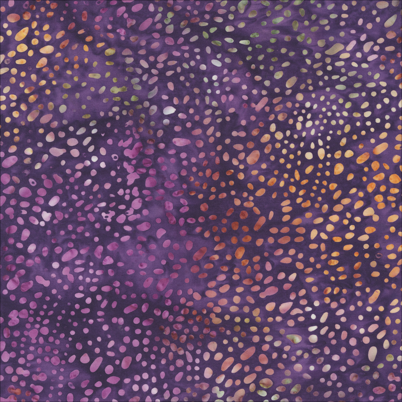Anthology - 2761Q-X Deep Purple Stipple - Rustic Jewel - Batik Fabric