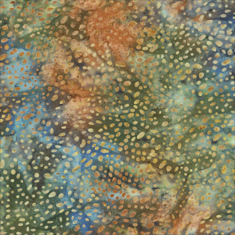 Anthology - 2801Q-X Trail Stipple - Sequoia - Batik Fabric