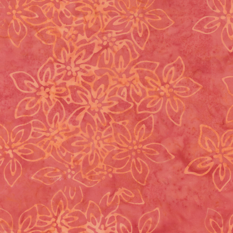 Anthology - 3690Q-X Reef Azaleas - Coral Beach by JdJ - Batik Fabric