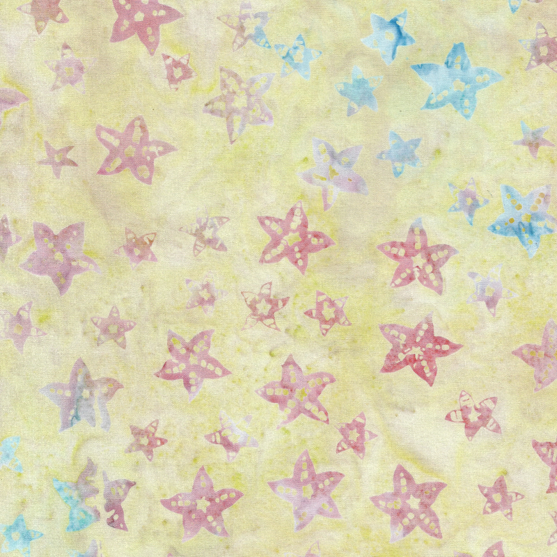 Island Batik - IB 922406025 - Neutral Ivory Tossed Starfish - Splish Splash
