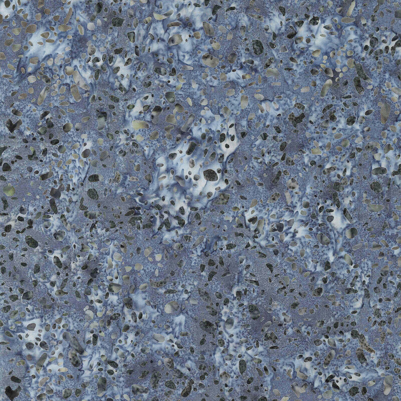 Riley Blake - BT21800-156 Gunsmoke - Terrazzo - Batik Fabric