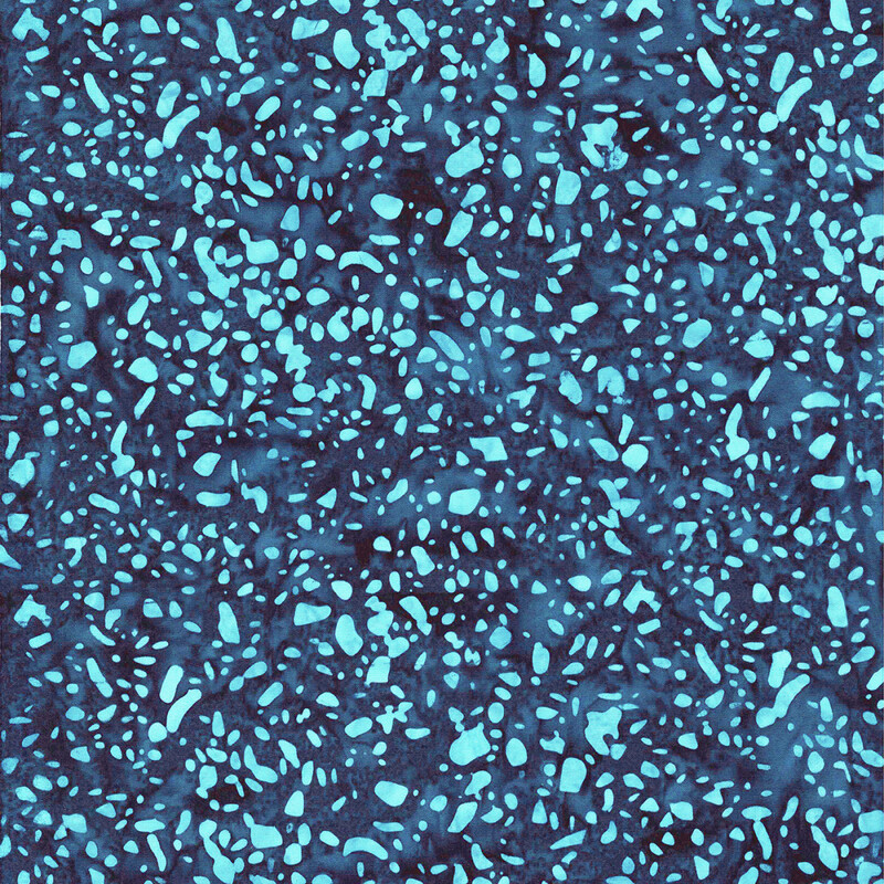 Riley Blake - BT21800-297 Stone Blue - Terrazzo - Batik Fabric