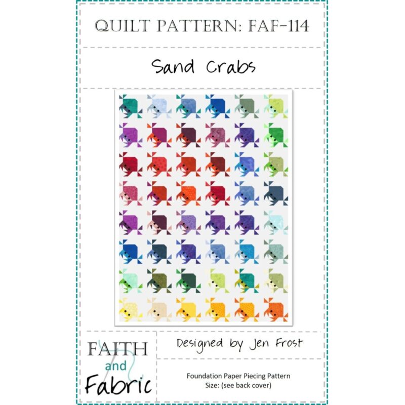 Sand Crabs Quilt Pattern - Faith and Fabric - Jen Frost