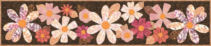 Fleurs Bed Table Runner Pattern - Free Bird Designs - Carolyn Murfitt - Image 5