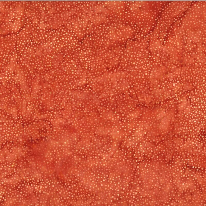 Hoffman California - 885-431 Cayenne - Bali Dots Batik Fabric