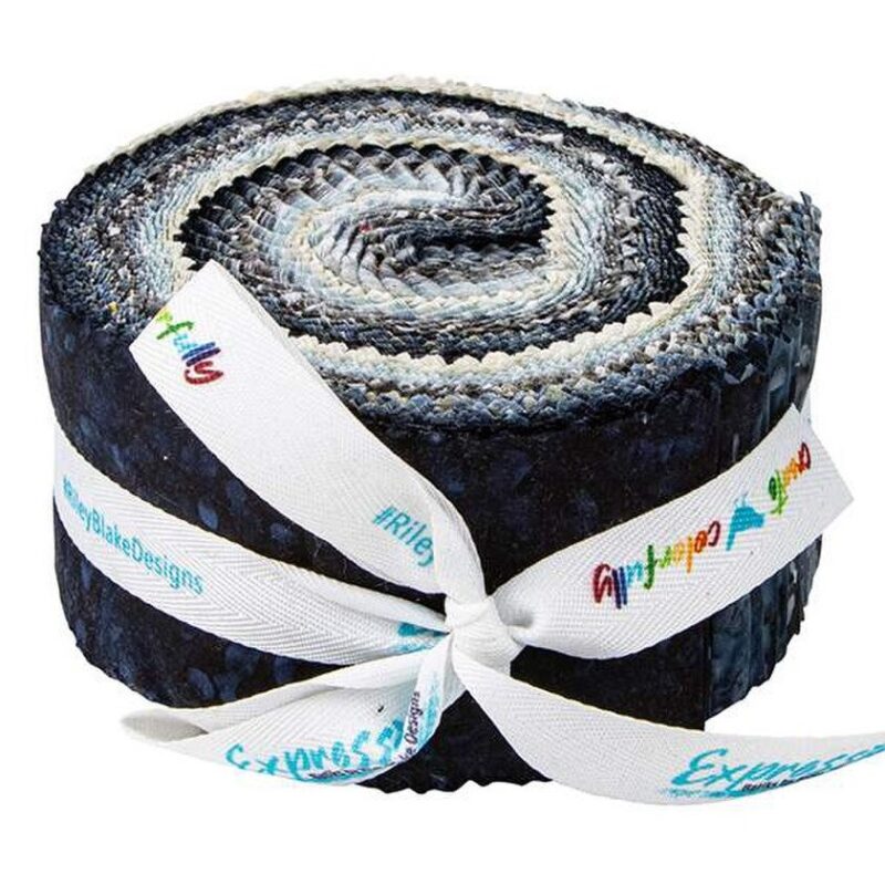 Riley Blake - Terrazzo Frosty - 2.5" Rolie Polie