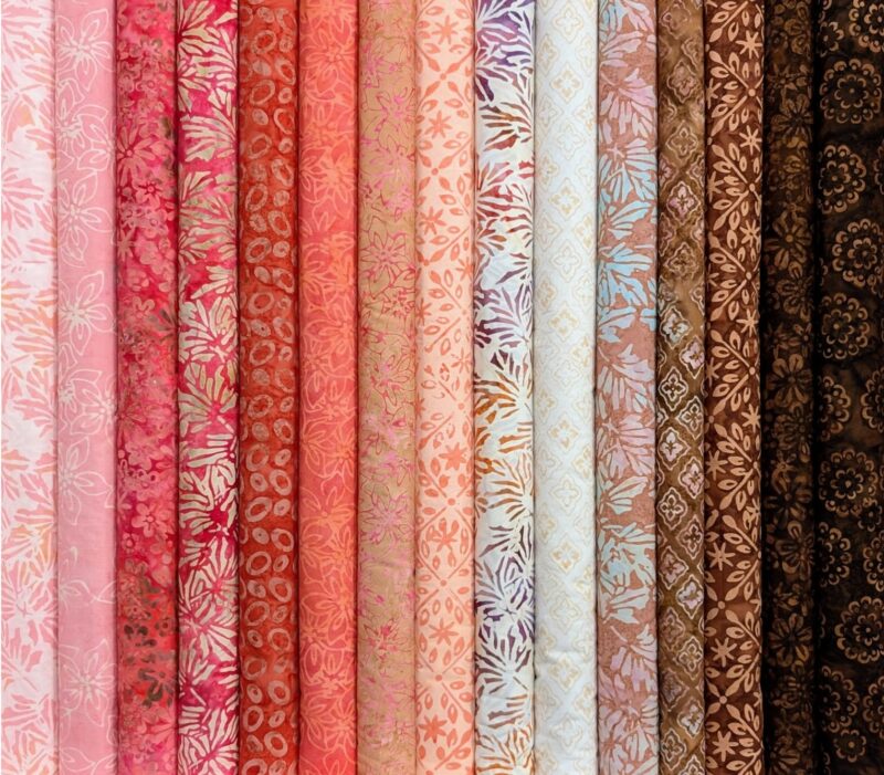Anthology - 3685Q-X Coconut Tiles - Coral Beach by JdJ - Batik Fabric - Image 3