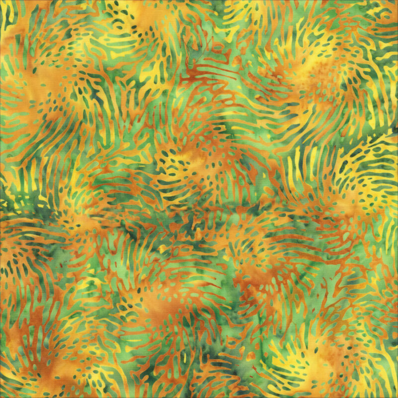 Anthology - 2882Q-X Meadow Spiral - Hazel - Batik Fabric