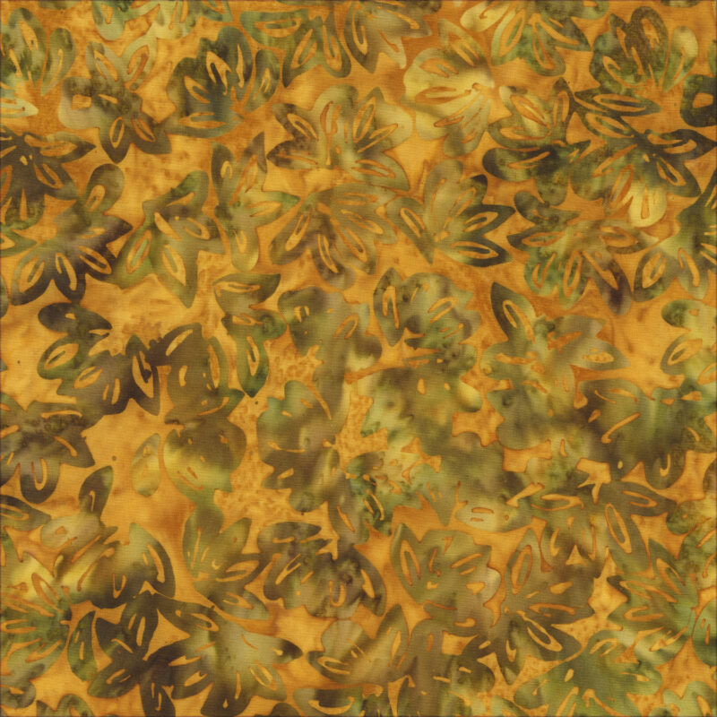Anthology - 2885Q-X Caramel Lotus - Hazel - Batik Fabric