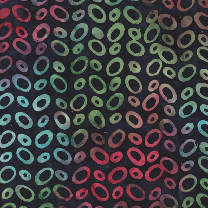 Anthology - 3707Q-X Iridescence Ovals - Kashmir - JDJ Batik Fabric
