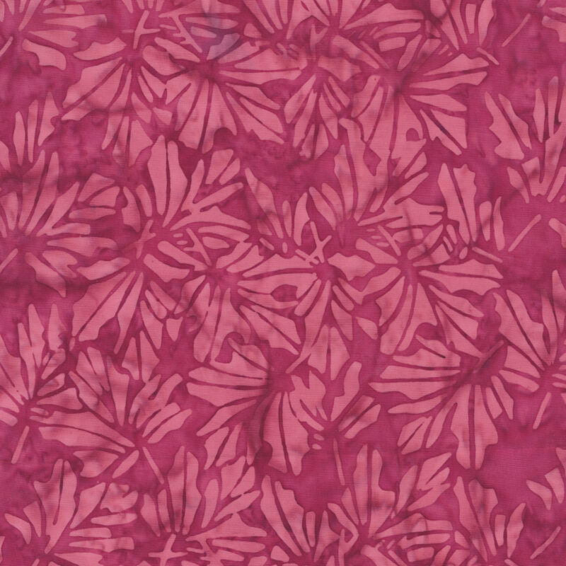 Anthology - 3712Q-X Berry Maple Leaves - Kashmir - JDJ Batik Fabric