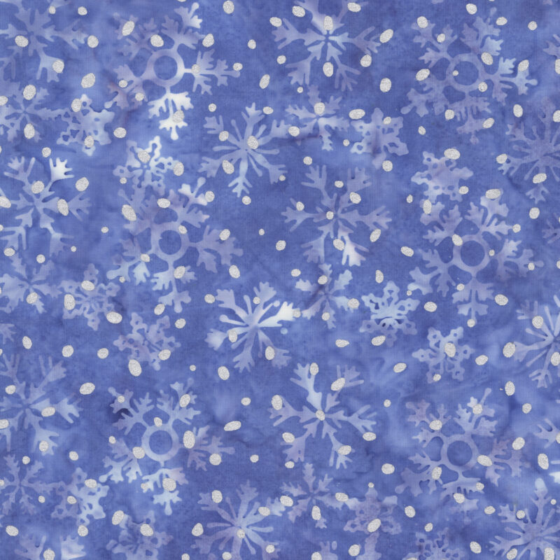 Anthology - 3898QM-X Blizzard Snowflakes - Ho Ho Ho - JDJ Batik Fabric