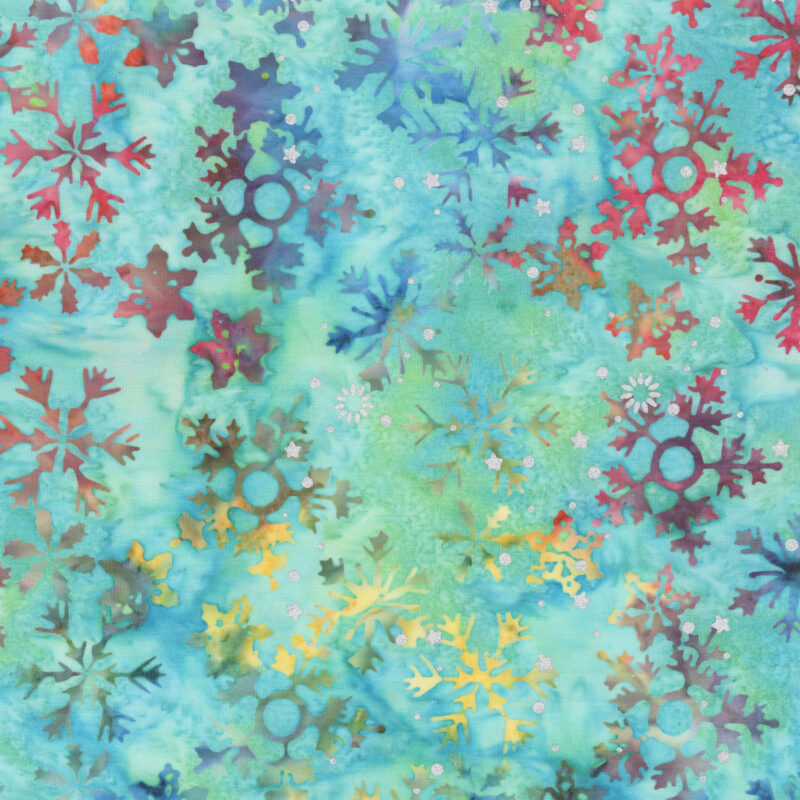 Anthology - 3915QM-X Bright Lights Snowflakes - Wonderful Feeling - JDJ Batik Fabric