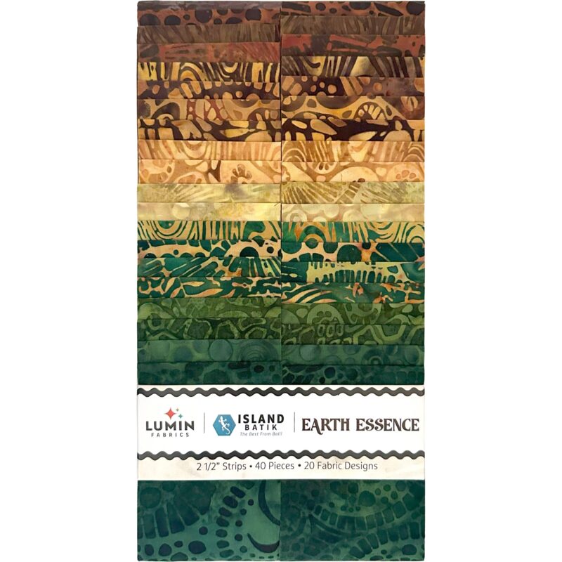 Island Batik - IB 2.5" Strip Pack SP - Earth Essence
